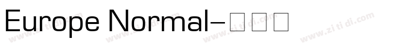 Europe Normal字体转换